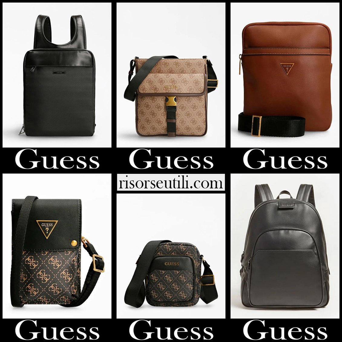 New arrivals Guess bags 2022 mens accessories