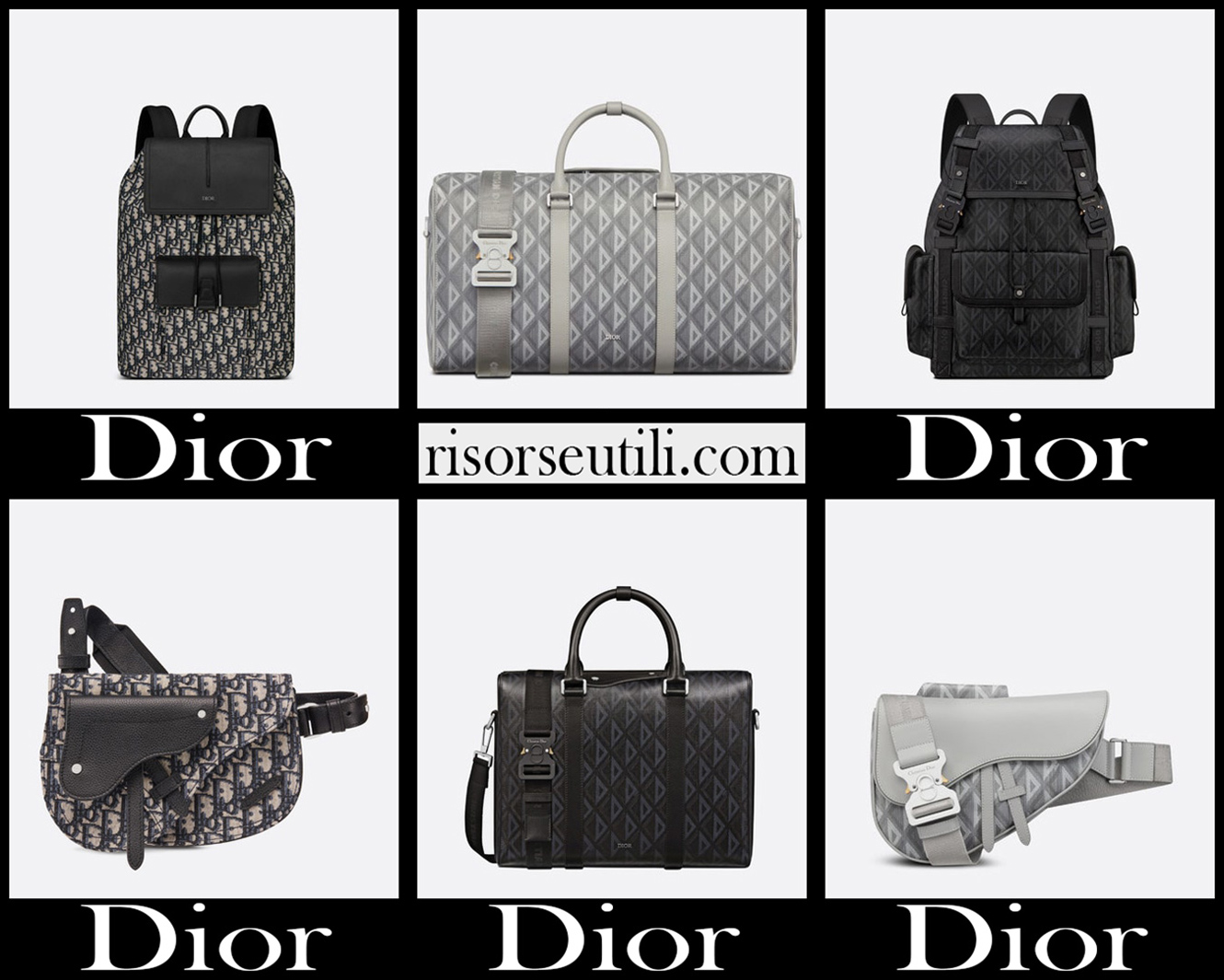 New arrivals Dior bags 2022 mens accessories