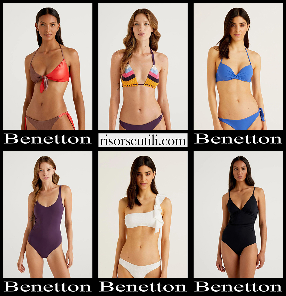 New arrivals Benetton swimwear 2022 womens beachwear