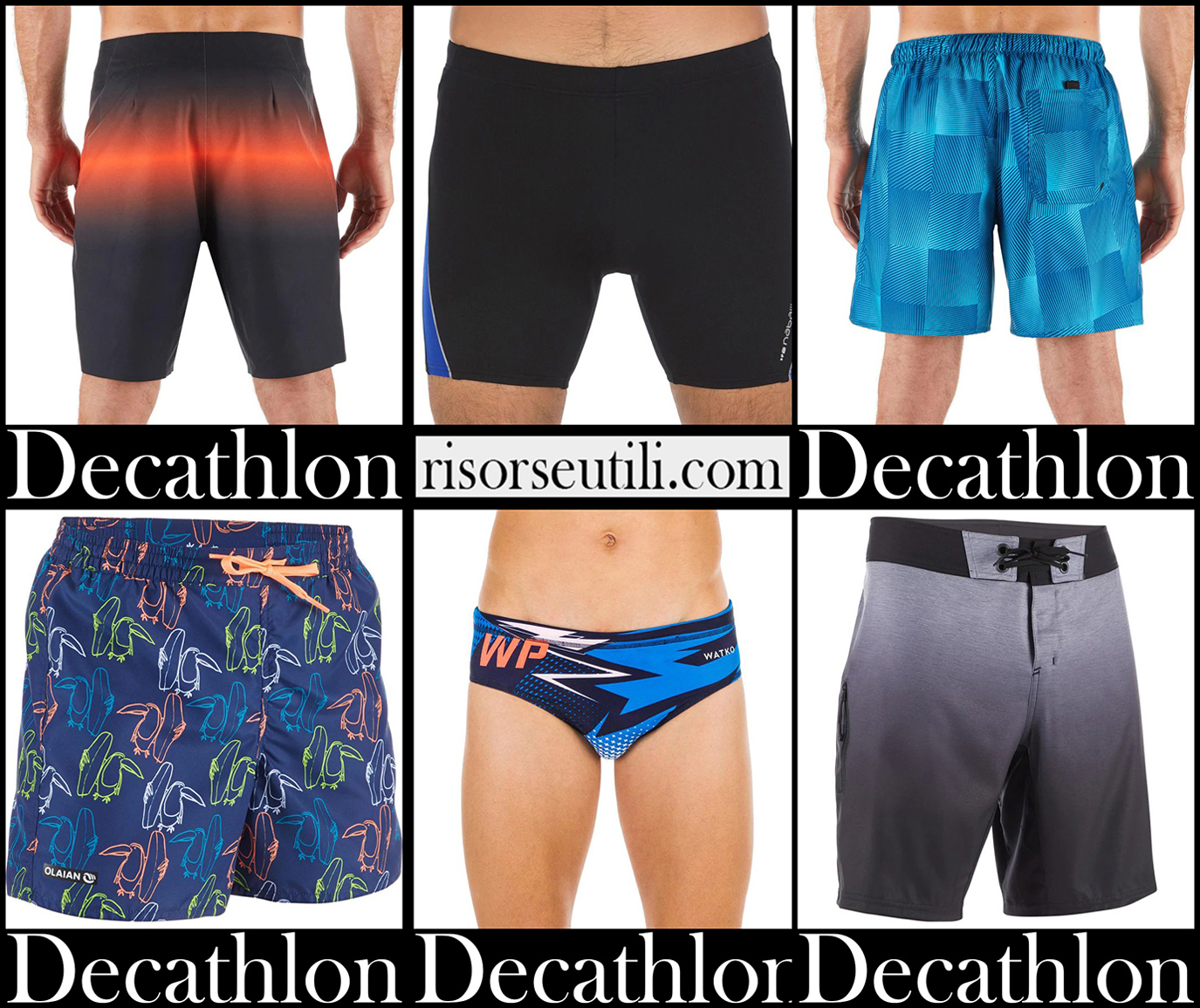 New arrivals Decathlon swimwear 2022 mens beachwear