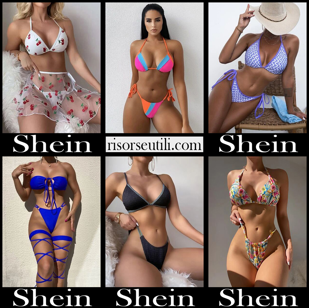 New arrivals Shein bikinis 2022 womens swimwear