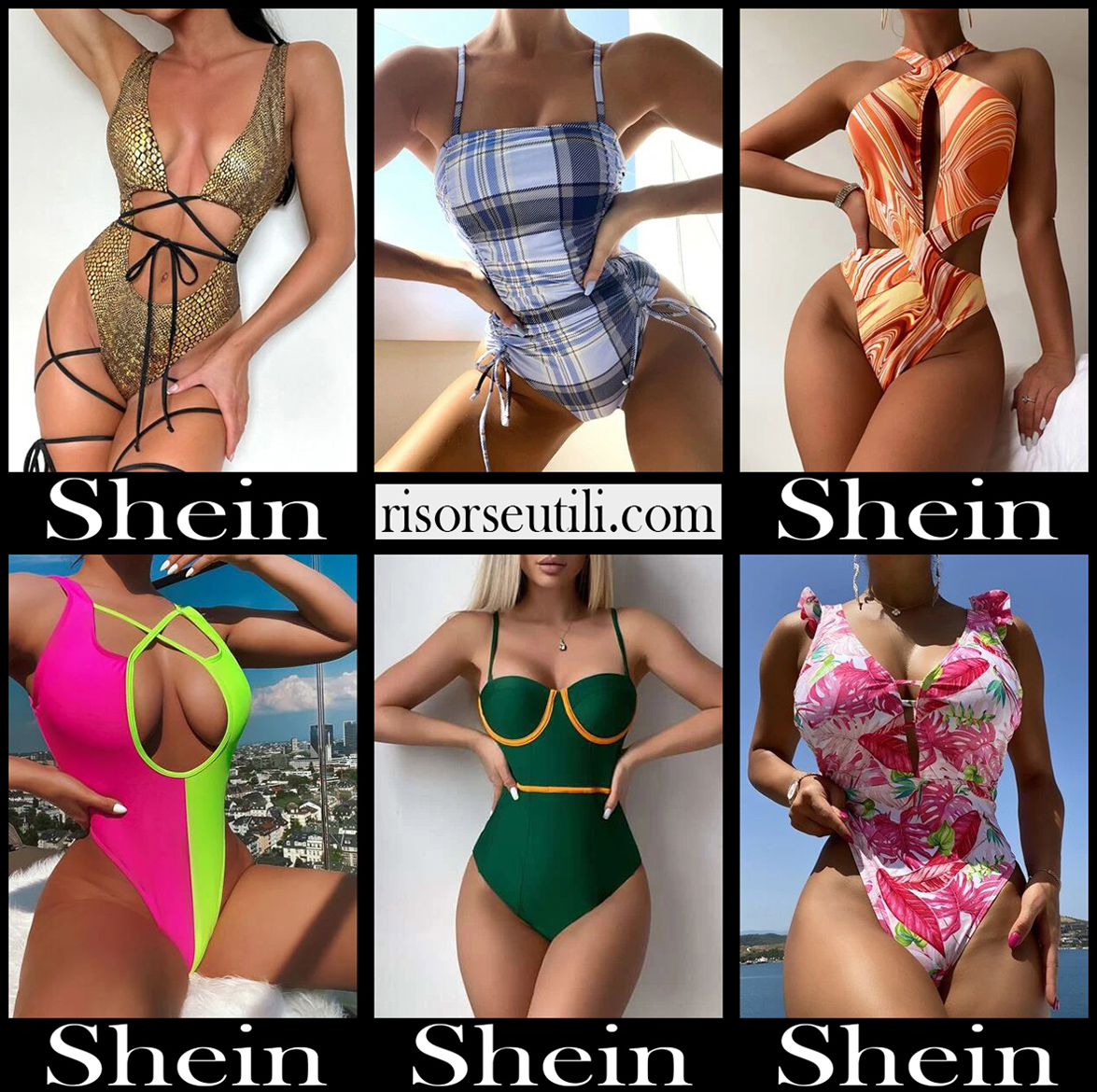 New arrivals Shein swimsuits 2022 womens swimwear