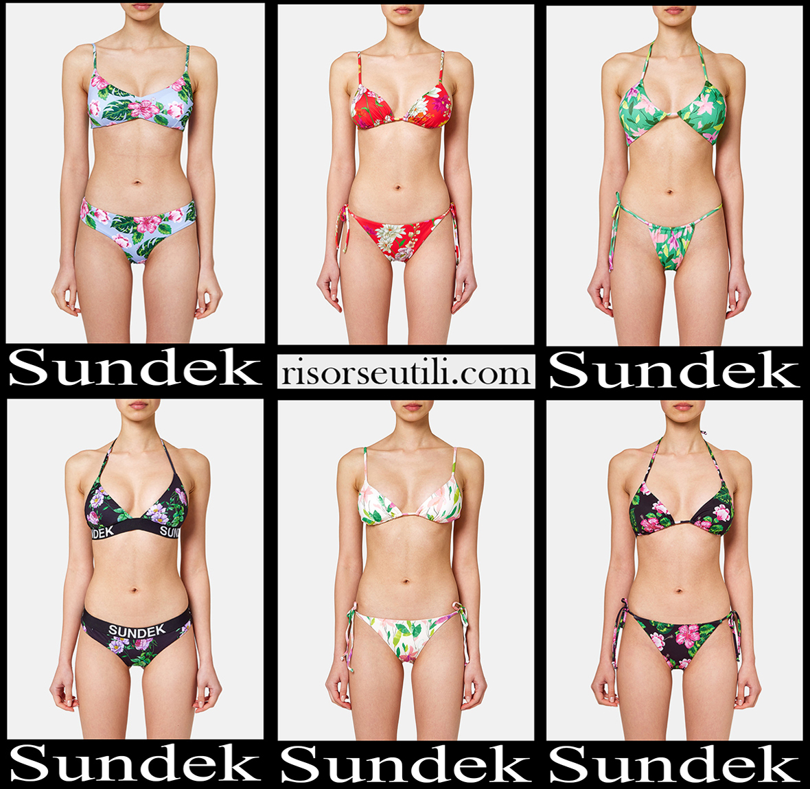 New arrivals Sundek bikinis 2022 womens swimwear