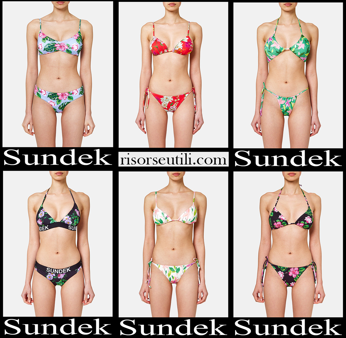 New arrivals Sundek bikinis 2022 womens swimwear New arrivals Sundek bikinis 2022 womens swimwear