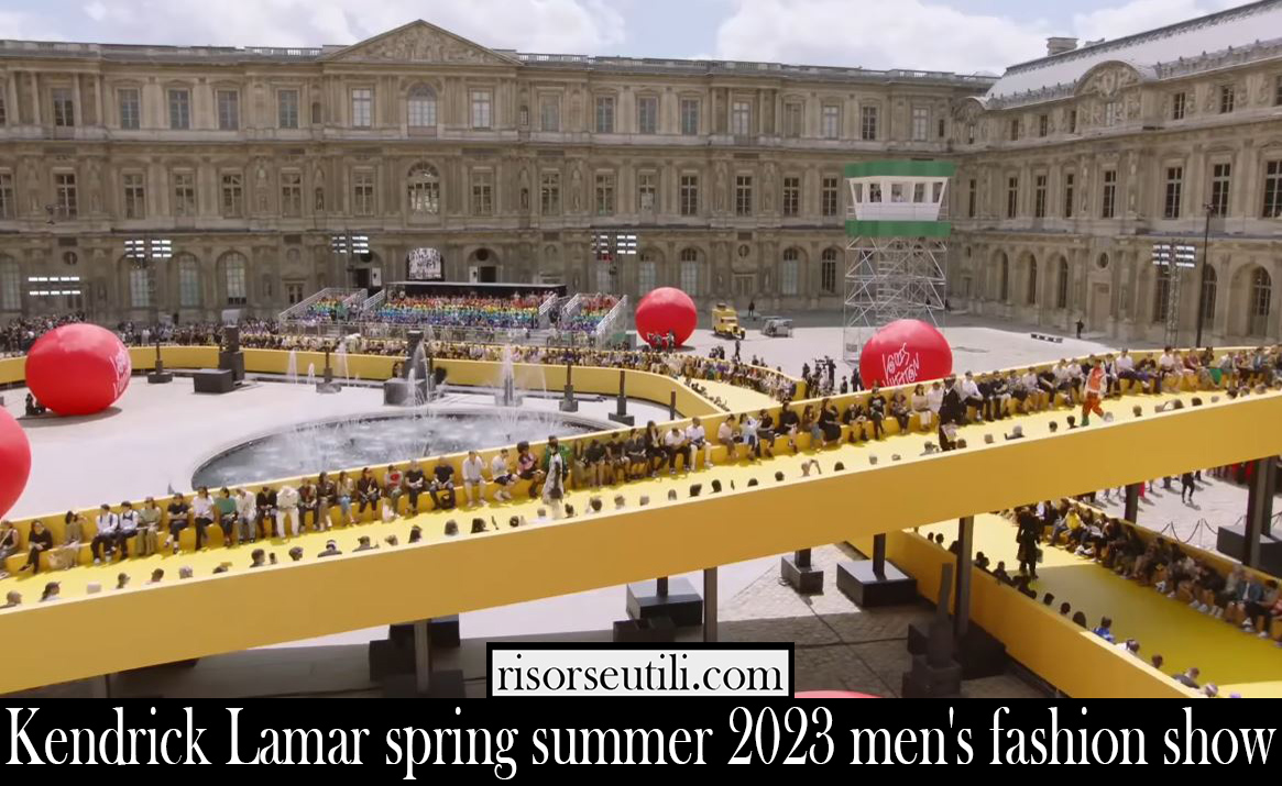 Kendrick Lamar spring summer 2023 mens fashion show