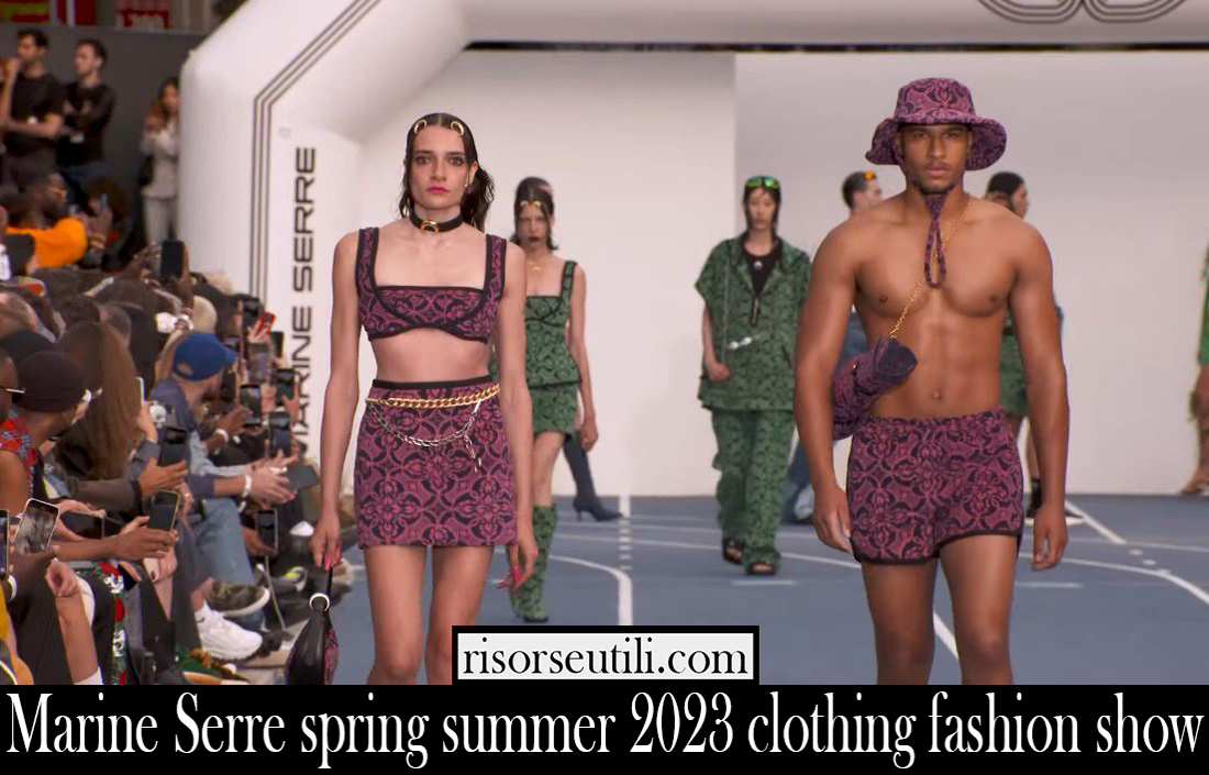 Marine Serre spring summer 2023 clothing fashion show