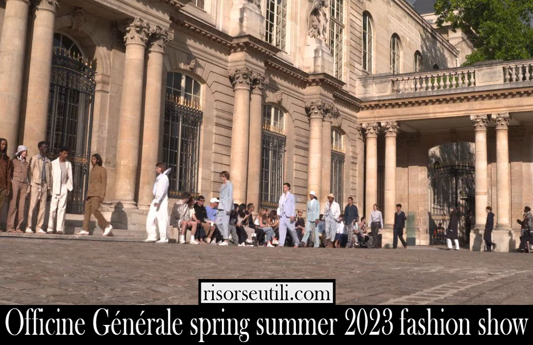 Officine Generale spring summer 2023 fashion show