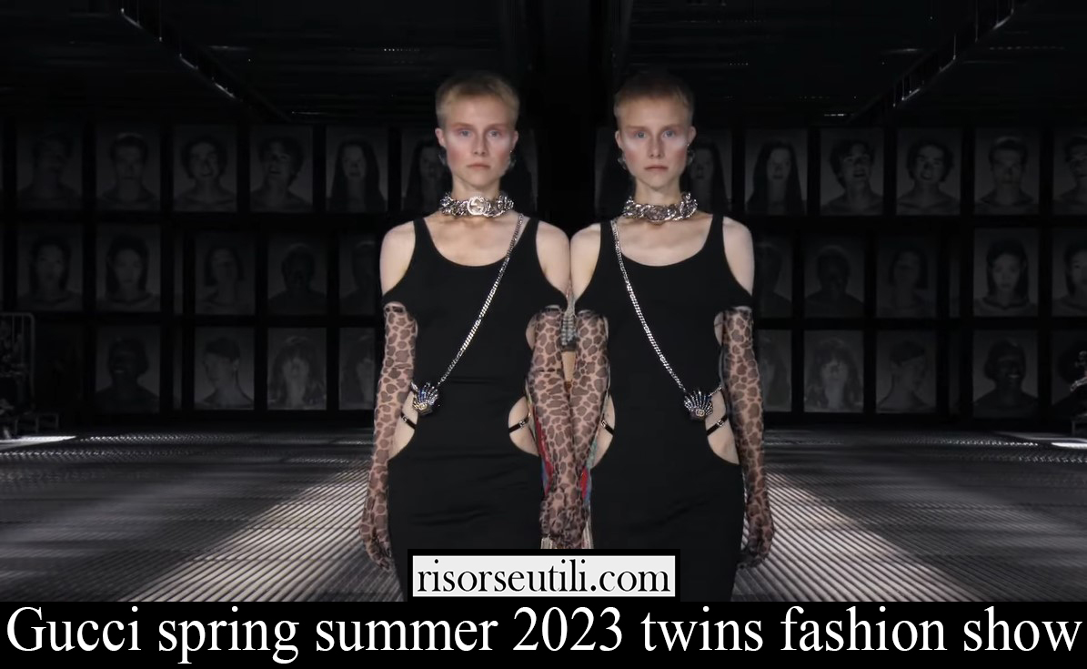 Gucci spring summer 2023 twins fashion show