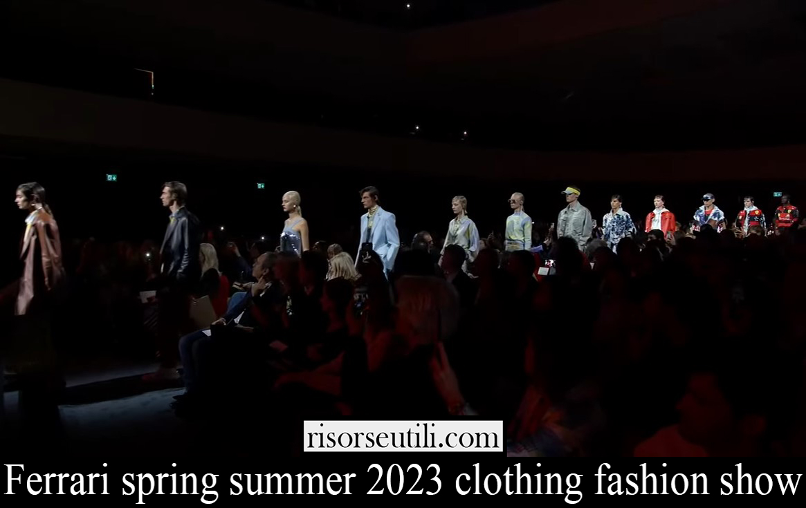Ferrari spring summer 2023 clothing fashion show