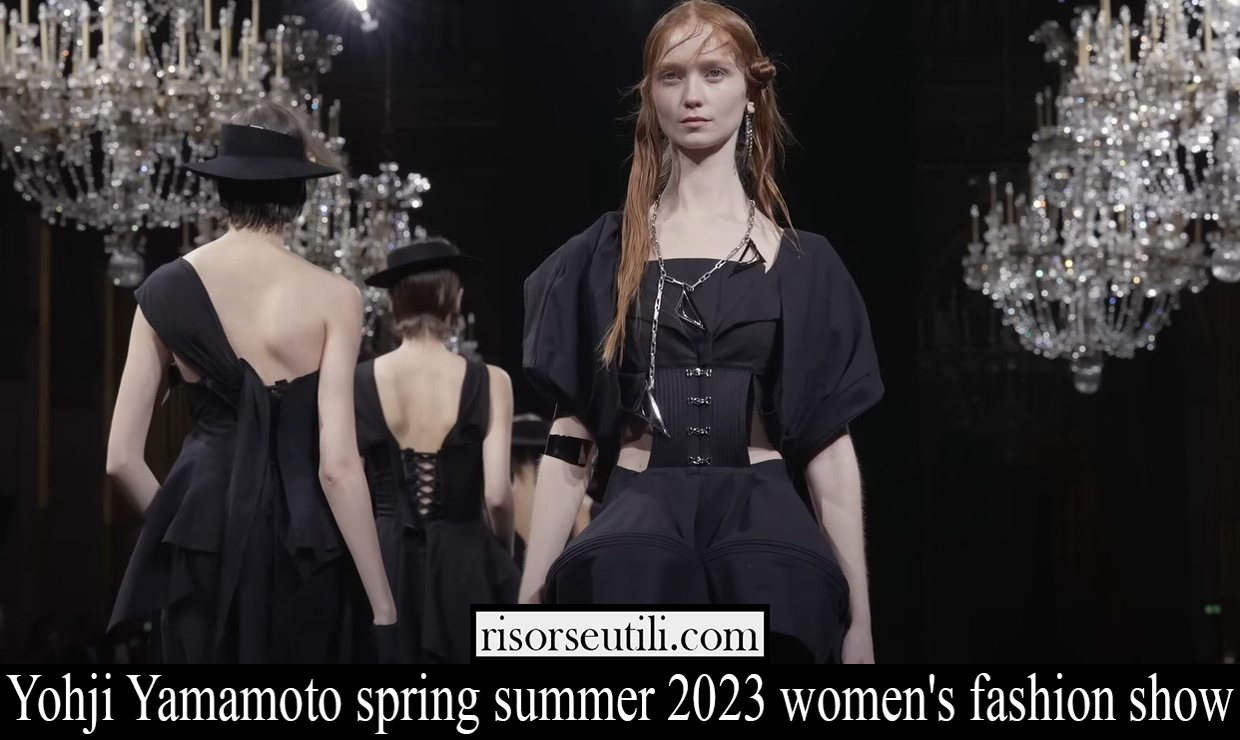 Yohji Yamamoto spring summer 2023 womens fashion show