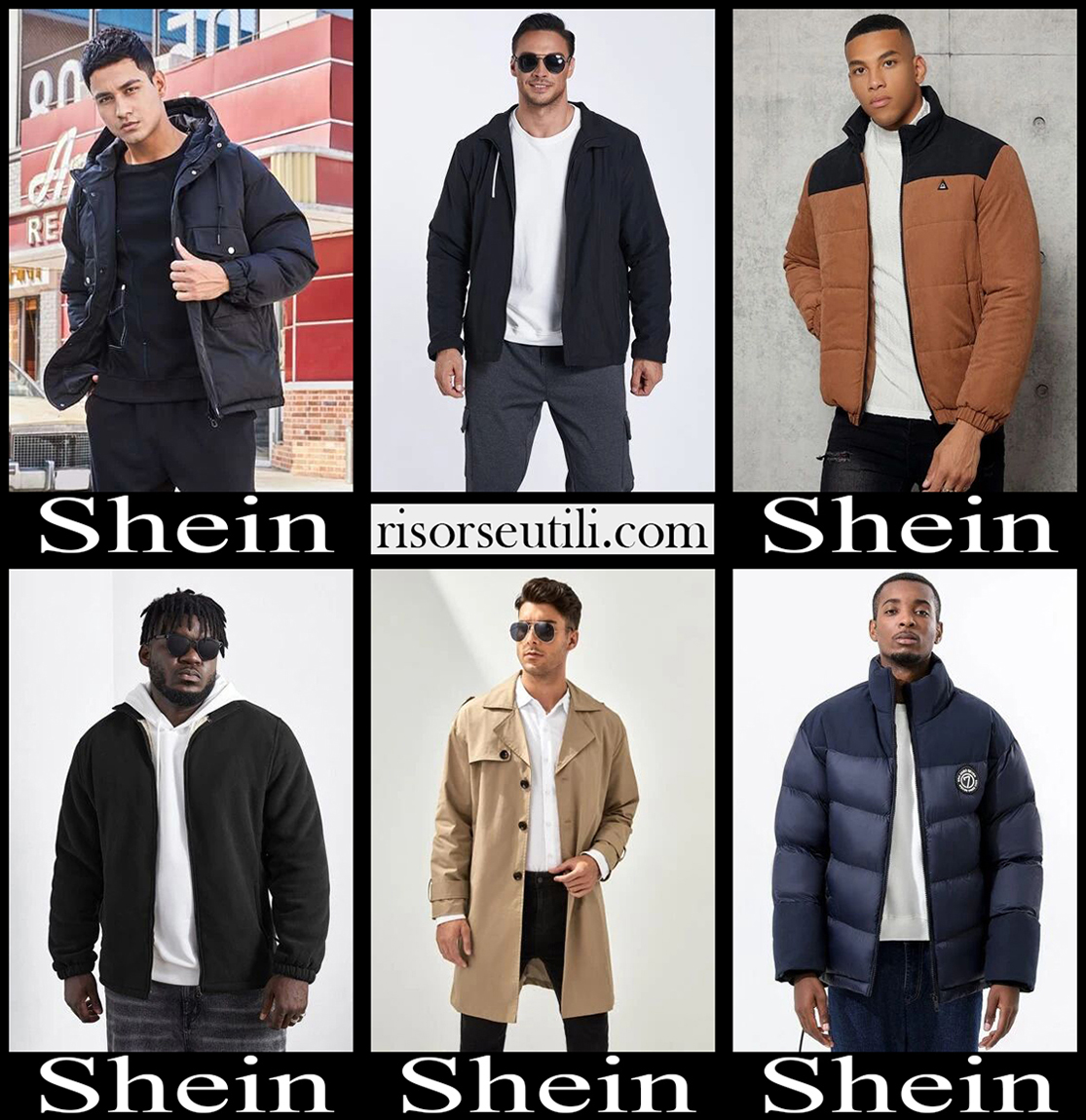 New arrivals Shein jackets 2023 mens fashion