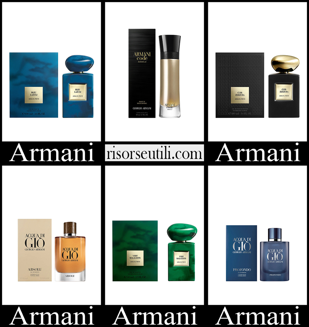 New arrivals Armani perfumes 2023 mens accessories