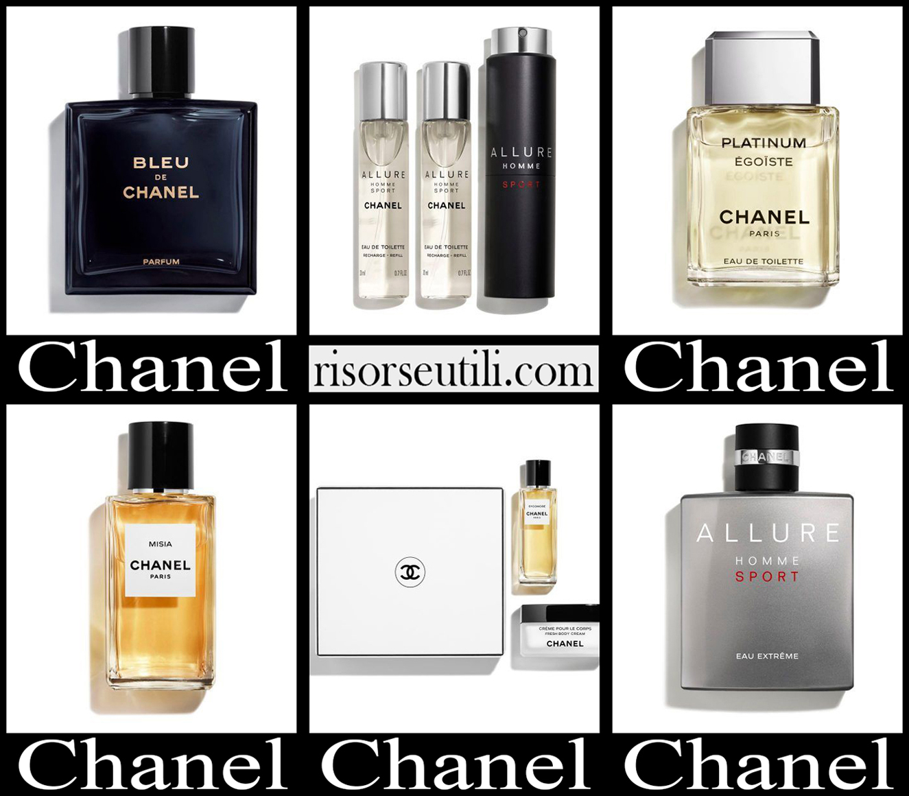 New arrivals Chanel perfumes 2023 mens accessories