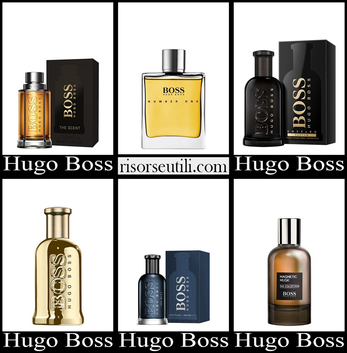 New arrivals Hugo Boss perfumes 2023 mens accessories