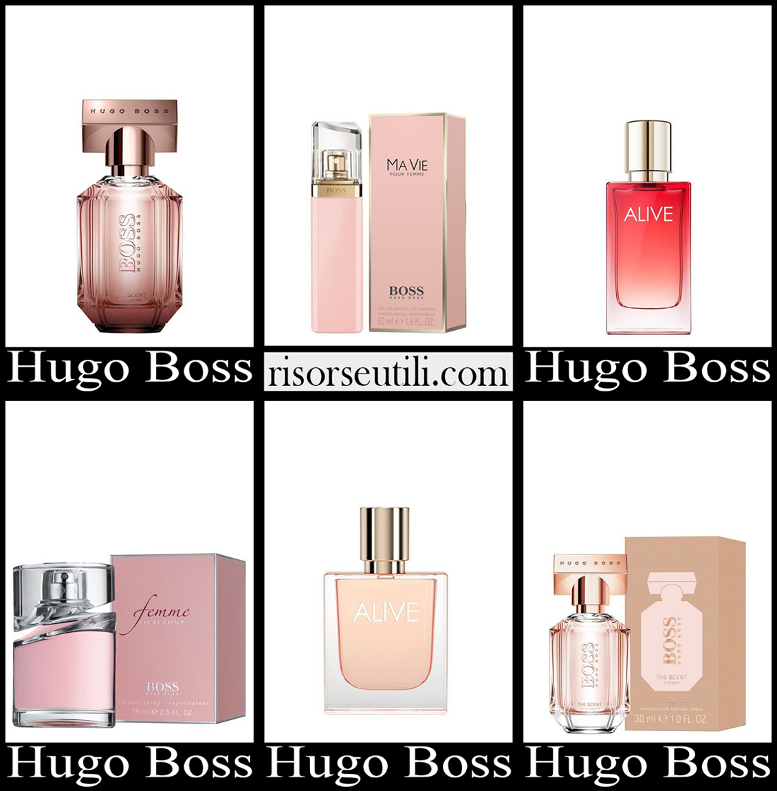 New arrivals Hugo Boss perfumes 2023 womens accessories