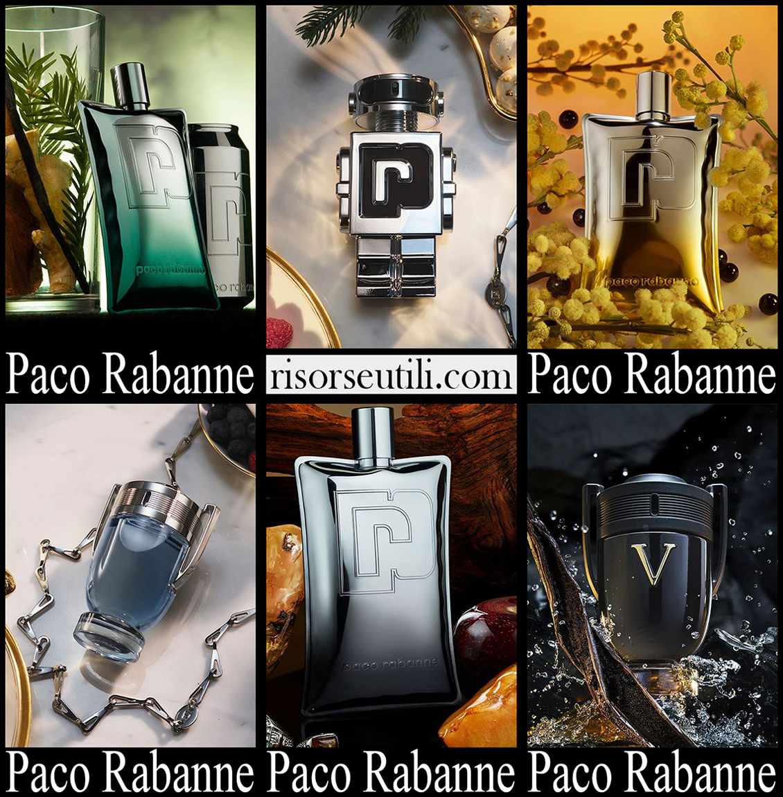 New arrivals Paco Rabanne perfumes 2023 mens accessories
