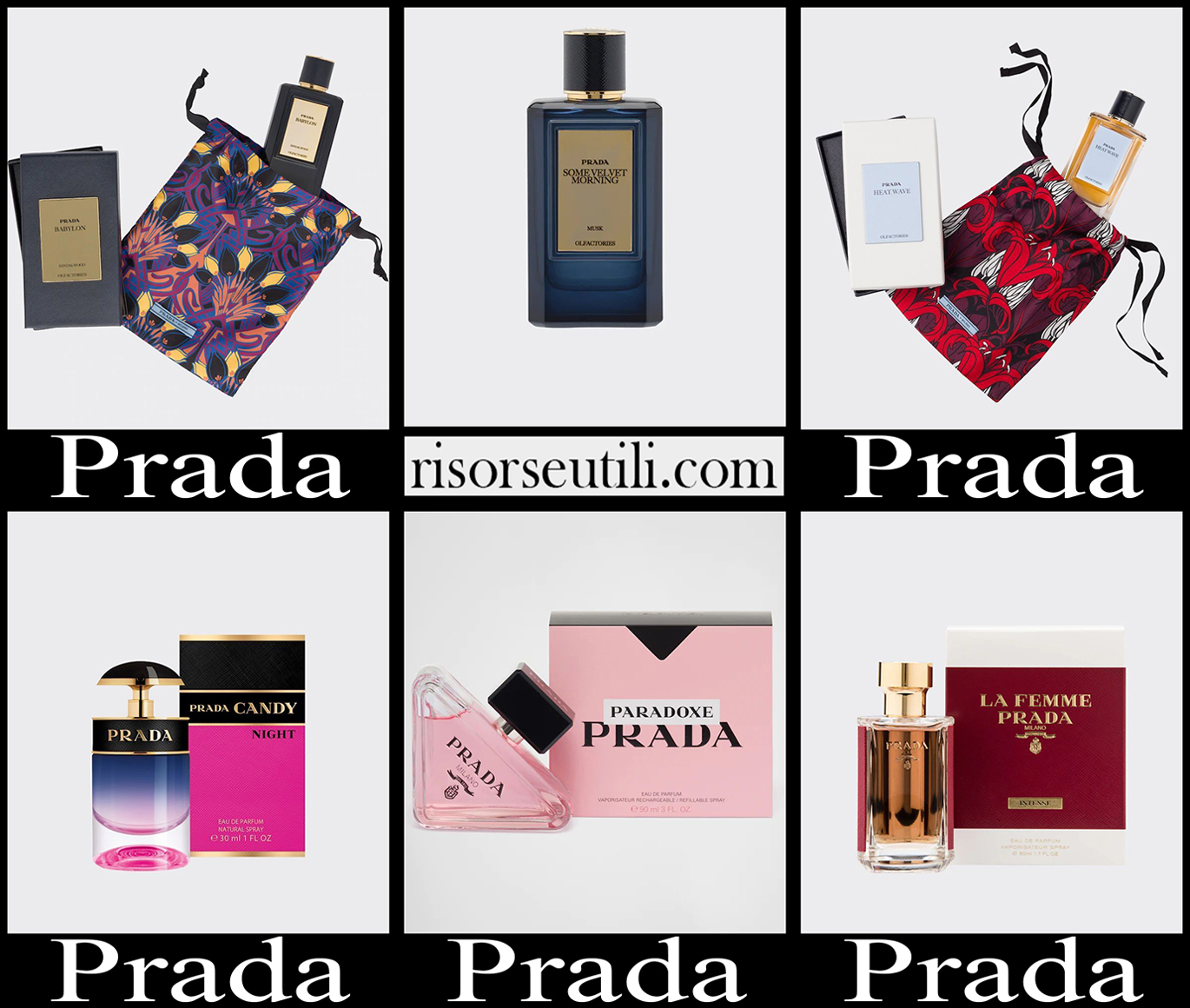 New arrivals Prada perfumes 2023 womens accessories