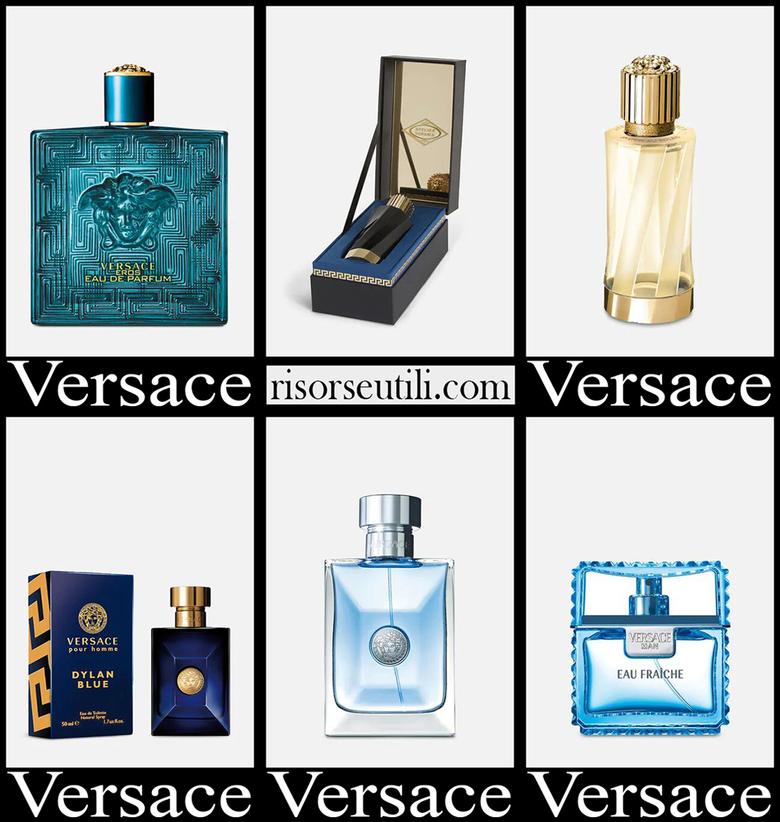 New arrivals Versace perfumes 2023 mens accessories