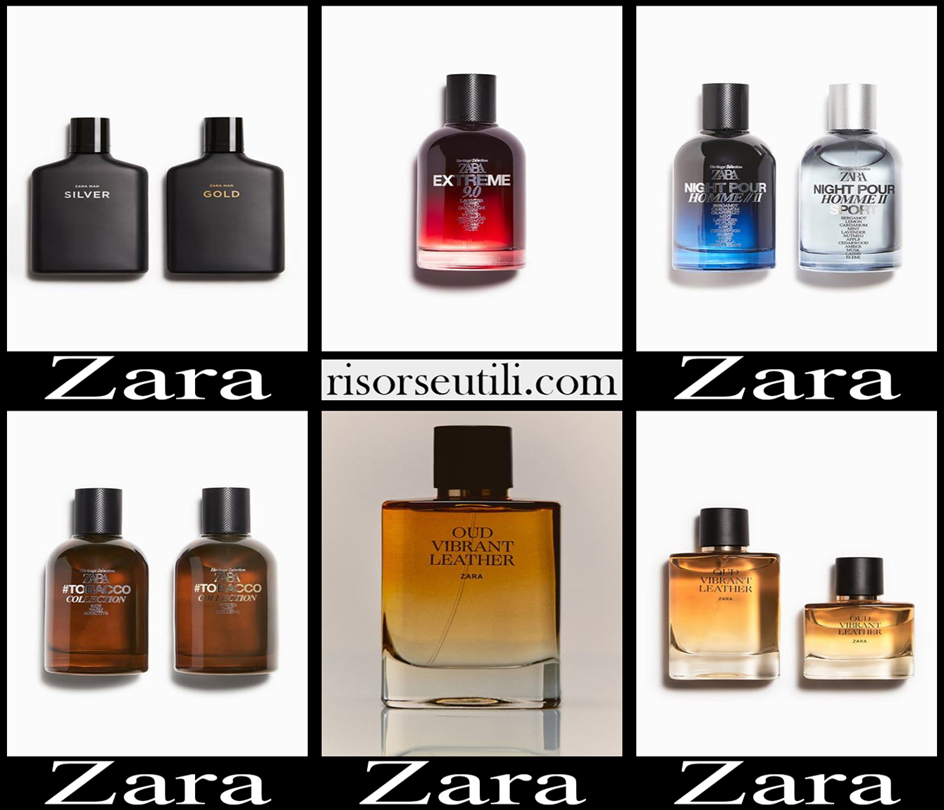 New arrivals Zara perfumes 2023 mens accessories
