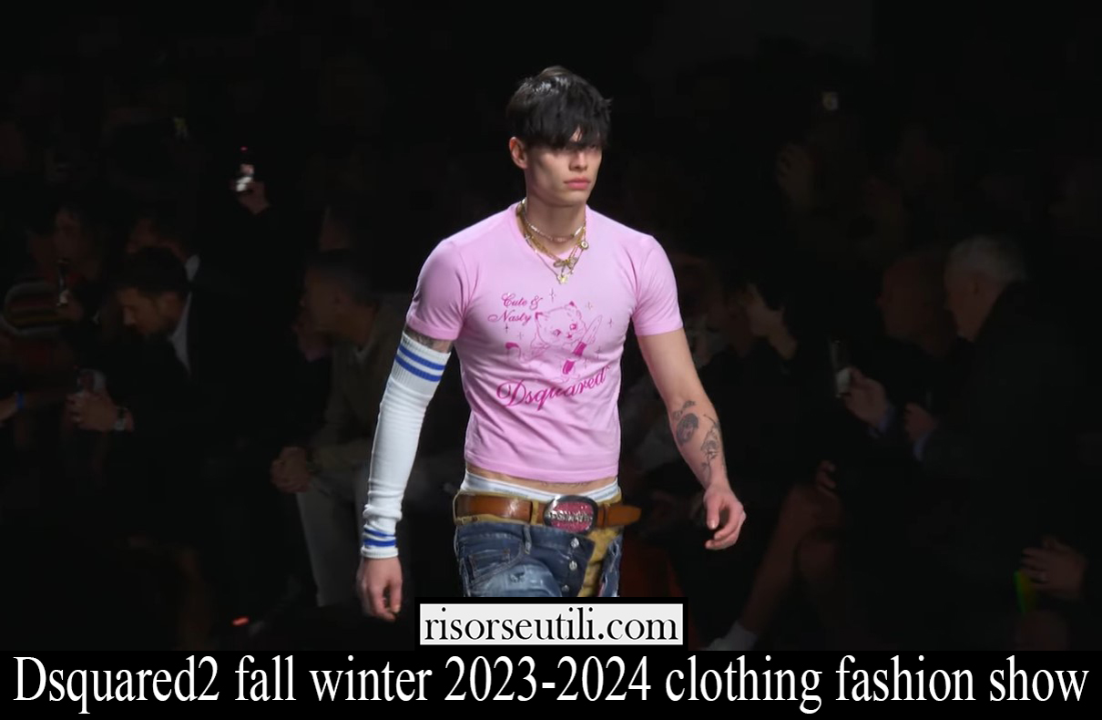 Dsquared2 fall winter 2023 2024 clothing fashion show Dsquared2 fall winter 2023 2024 clothing fashion show