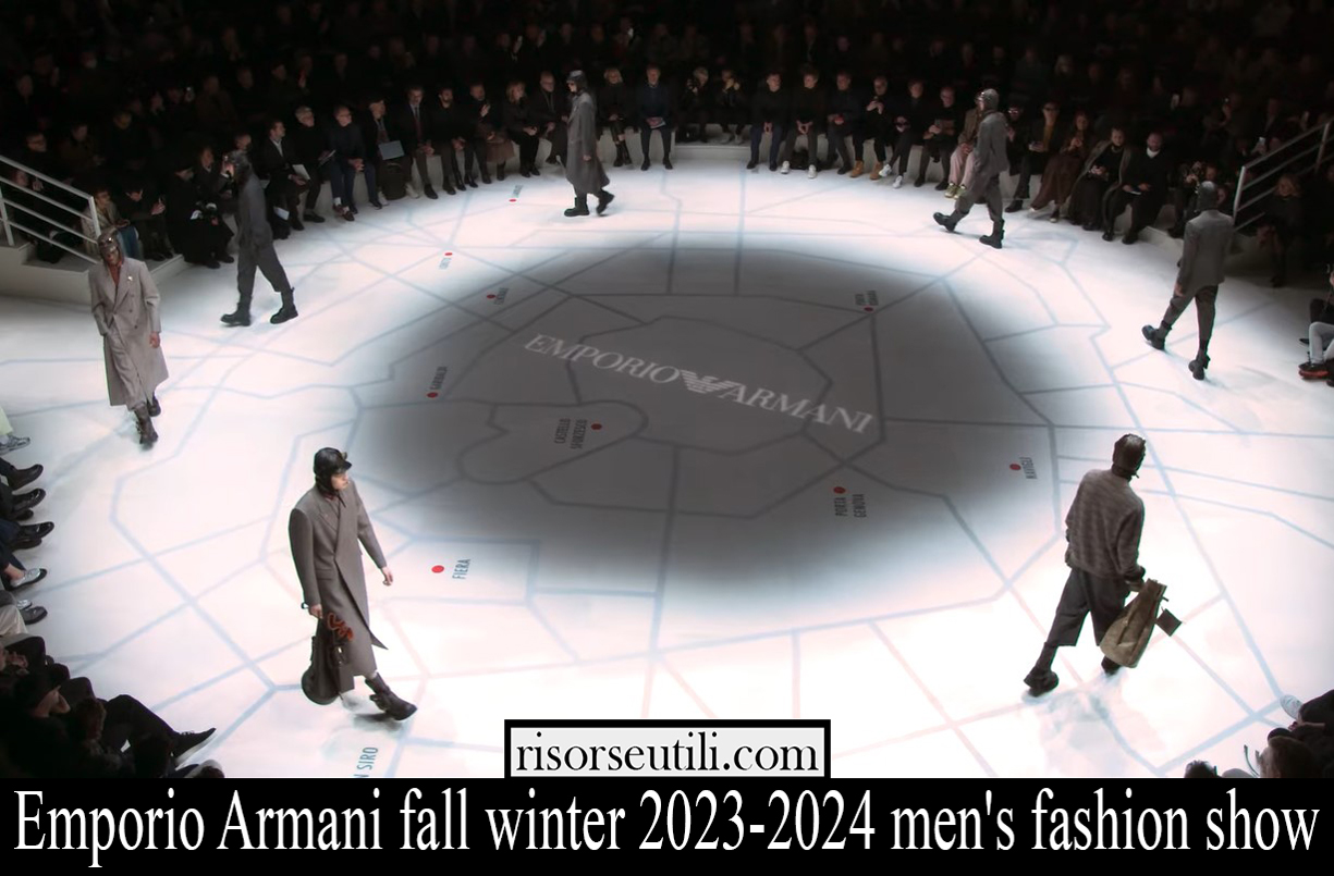 Emporio Armani fall winter 2023 2024 mens fashion show