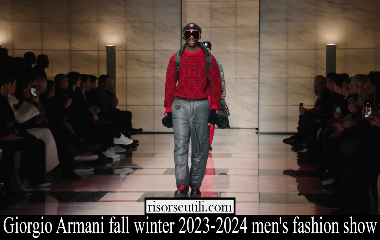 Giorgio Armani fall winter 2023 2024 mens fashion show