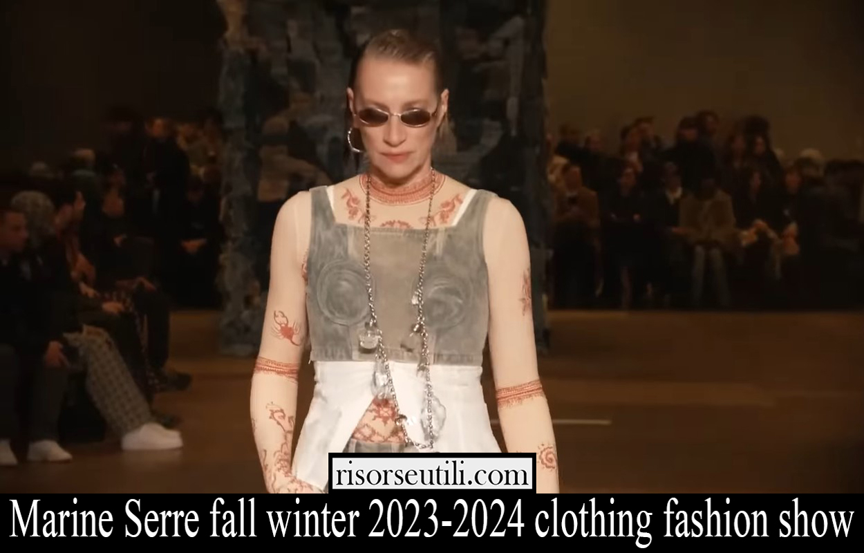Marine Serre fall winter 2023 2024 clothing fashion show
