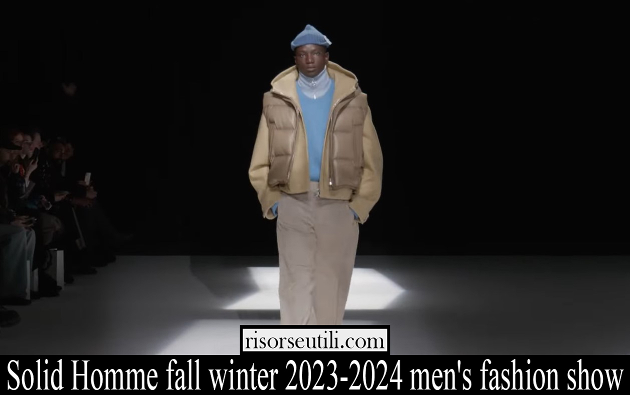 Solid Homme fall winter 2023 2024 mens fashion show