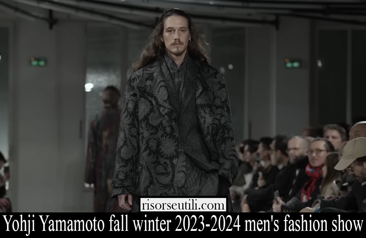 Yohji Yamamoto fall winter 2023 2024 mens fashion show