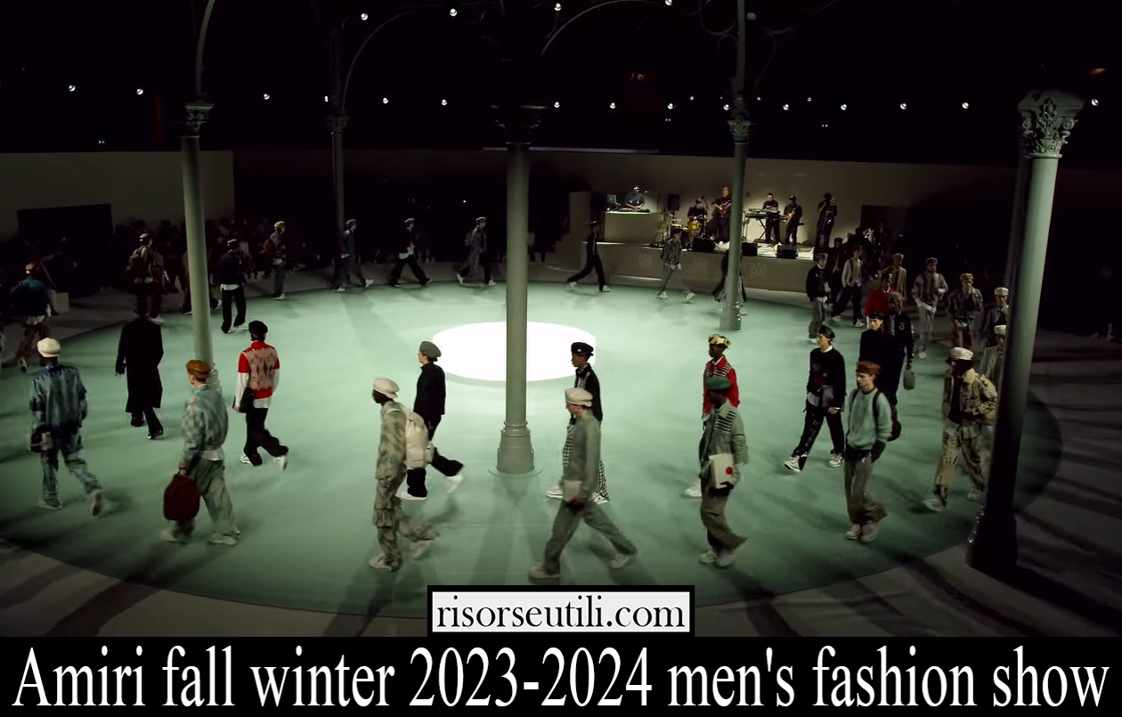 Amiri fall winter 2023-2024 men’s fashion show