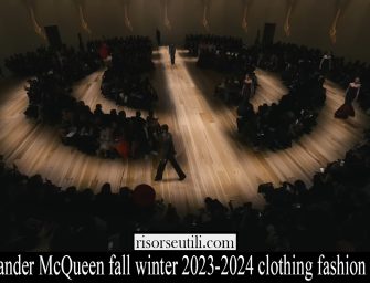 Alexander McQueen fall winter 2023-2024 clothing fashion show