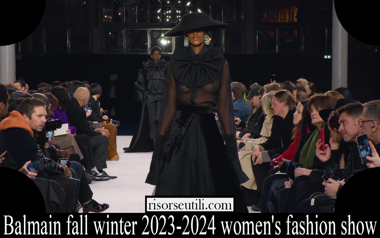 balmain fall winter 2023 2024 womens fashion show