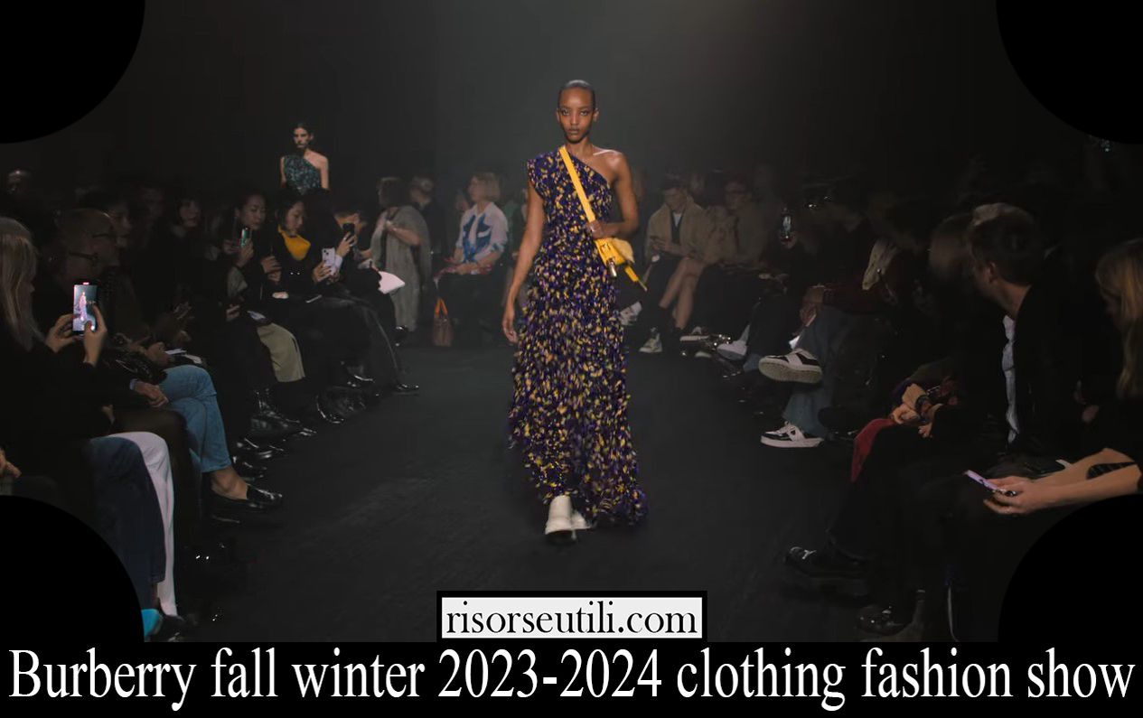 burberry fall winter 2023 2024 clothing fashion show