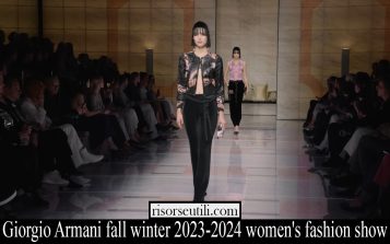giorgio armani fall winter 2023 2024 womens fashion show