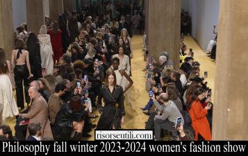 philosophy fall winter 2023 2024 womens fashion show