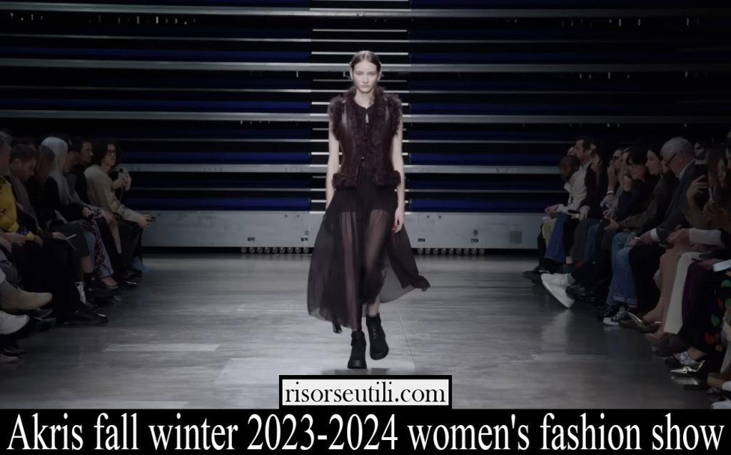 Akris fall winter 2023-2024 women's fashion show