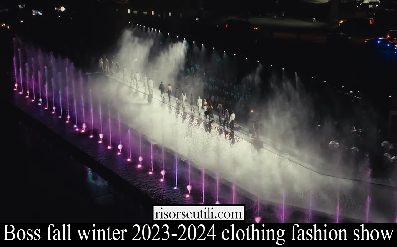 Boss fall winter 2023 2024 clothing fashion show