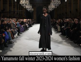 Yohji Yamamoto fall winter 2023-2024 women’s fashion show
