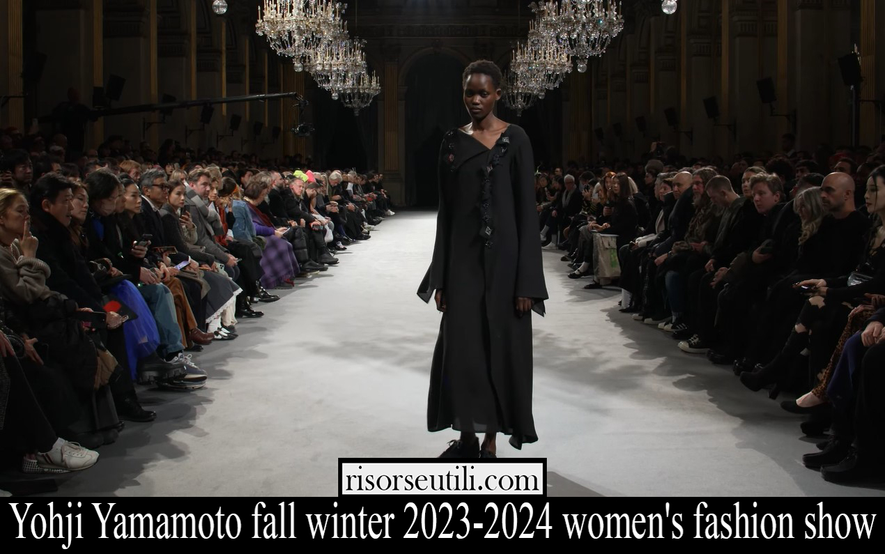 yohji yamamoto fall winter 2023 2024 womens fashion show