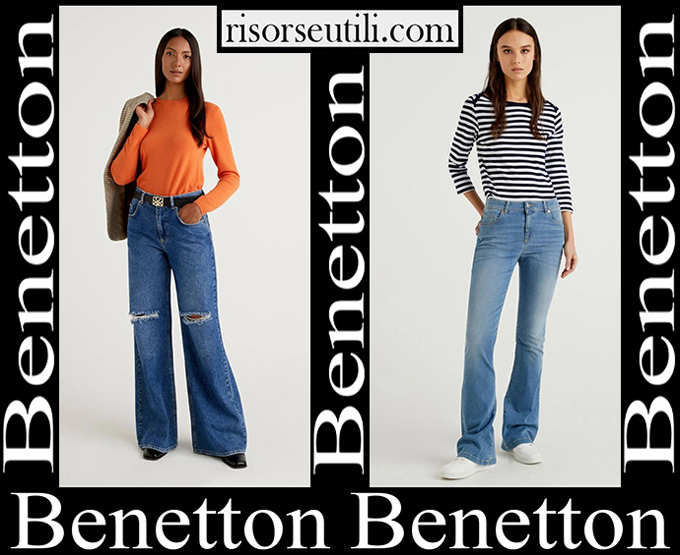 New arrivals Benetton jeans 2023 women's fashion denim