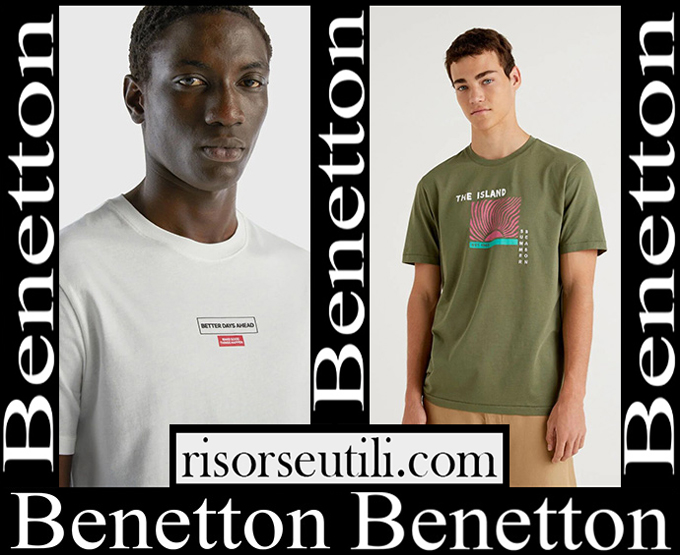 New arrivals Benetton t shirts 2023 men's fashion