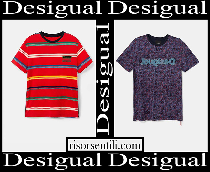 New arrivals Desigual t shirts 2023 men's fashion