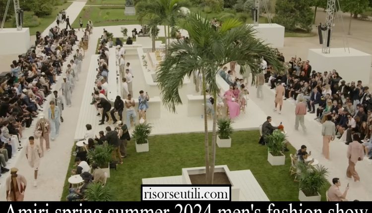 Amiri spring summer 2024 men’s fashion show