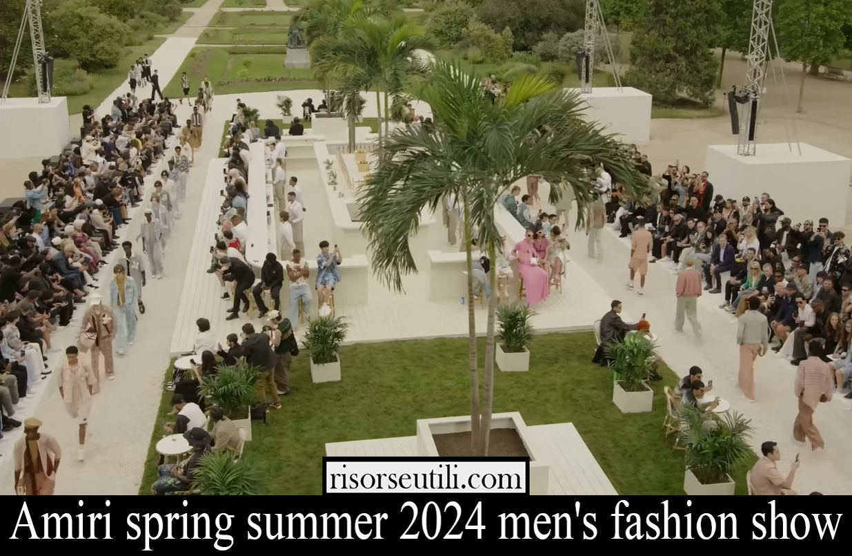 Amiri spring summer 2024 men's fashion show