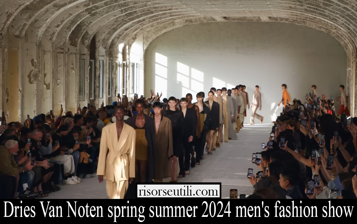 Dries Van Noten spring summer 2024 men's fashion show