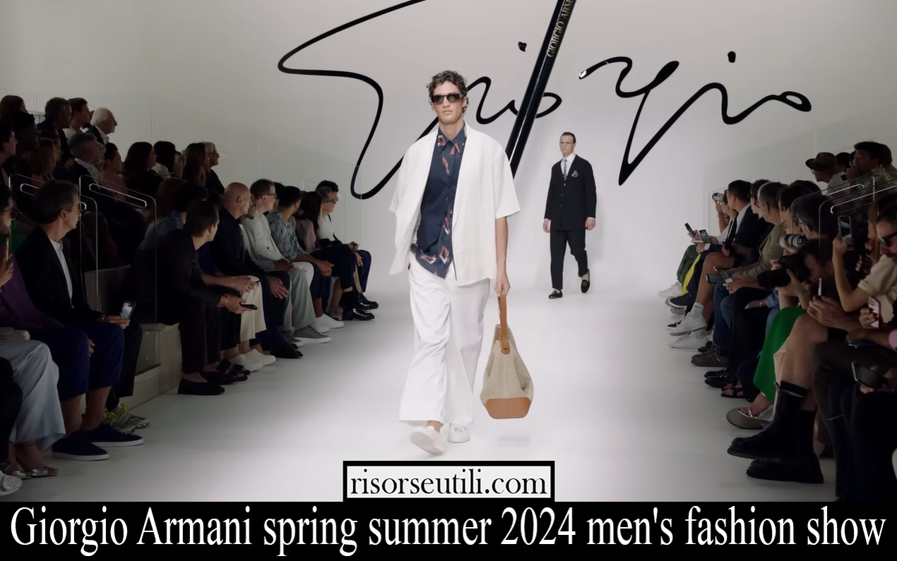 Giorgio Armani spring summer 2024 men's fashion show